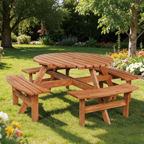 Garden picnic table wooden - picnic,