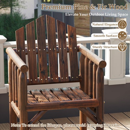 Outdoor wood armchair - wood,