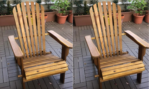 Wooden garden chairs set - garden, 2