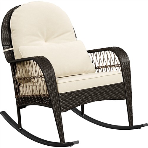 Outdoor rattan rocking - outdoor, pe