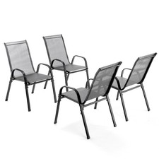 Stackable Garden Chairs Set of