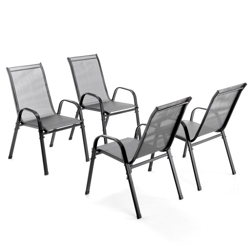 Stackable garden chairs set - garden,