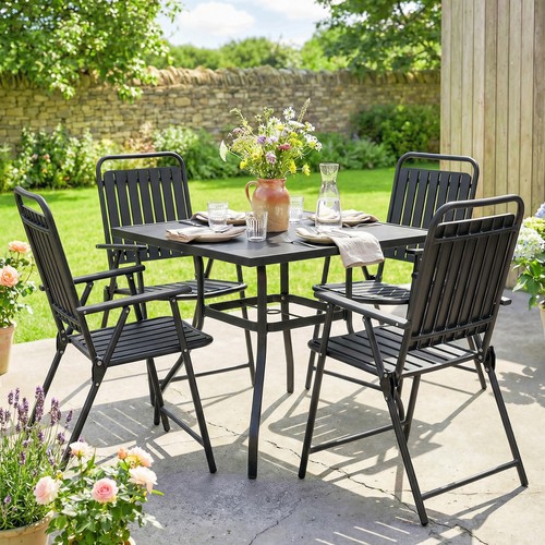 Folding garden chairs set 4 - chairs,