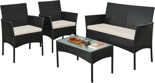 Rattan sofa set - rattan, garden