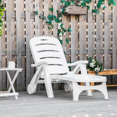Outdoor folding sun - folding, lounger