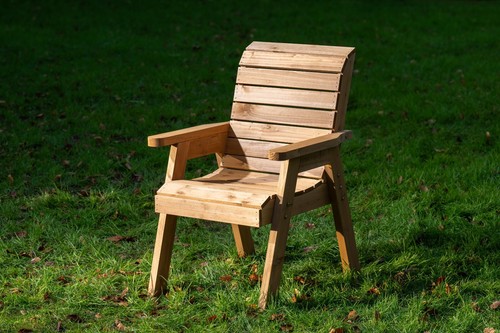 Handmade wooden outdoor chair - wooden,